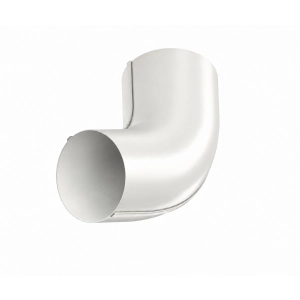 Kolano KROP STAL Ø100 mm pod zadany kąt – biały RAL 9010 Kolano KROP STAL Ø100 mm pod zadany kąt – biały RAL 9010